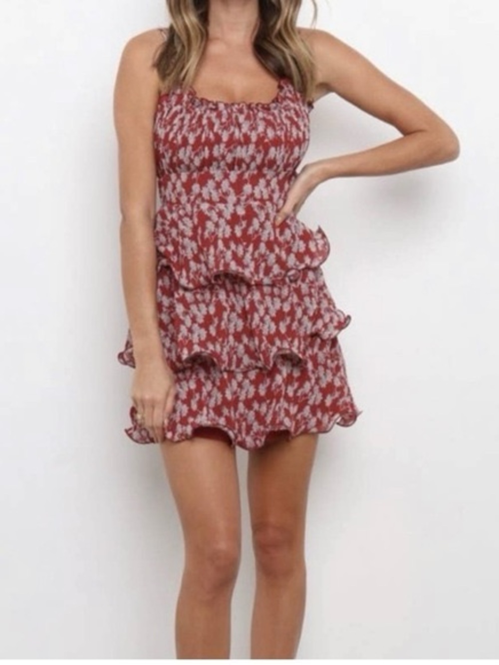 Petal + Pup Ruffle Mini Dress Size 4